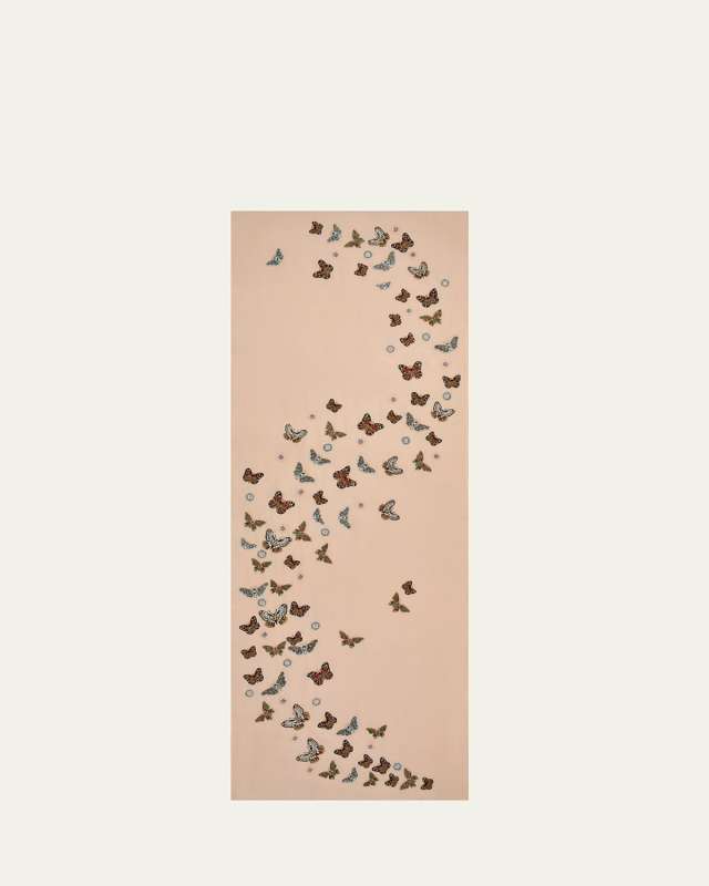 Fluttering Butterflies Cashmere Scarf
